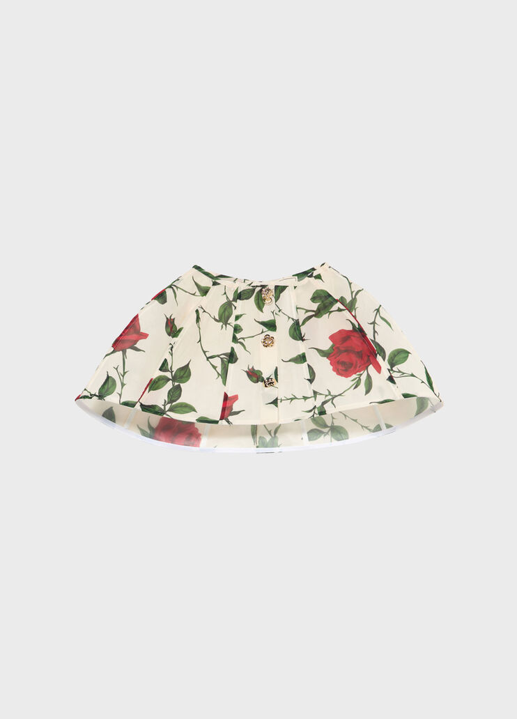 Short printed skirt with bejewelled buttons  Blumarine - medium