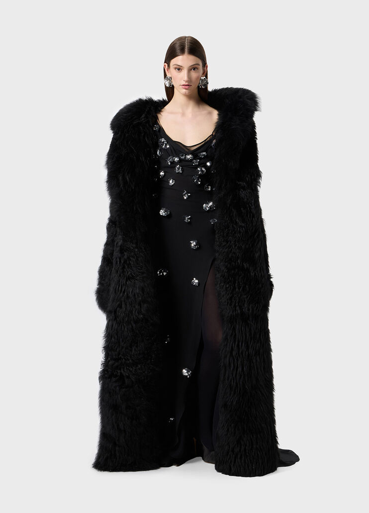 Long georgette dress with embroidery  Blumarine - large image number 3