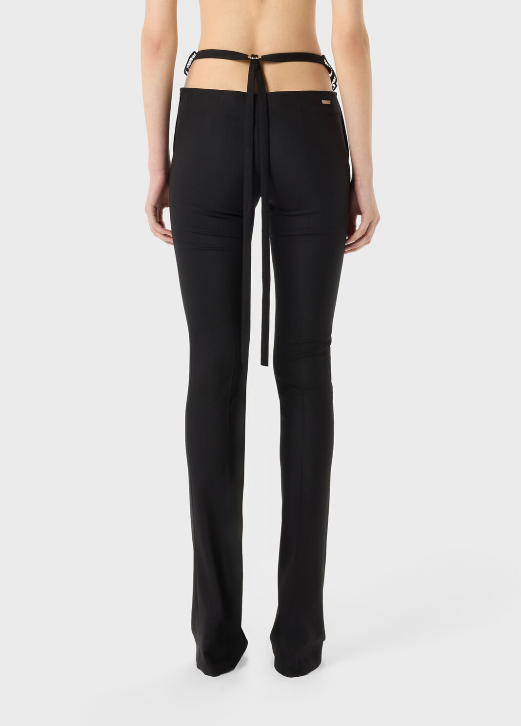 Slim-fit trousers in compact fabric  Blumarine - large image number 1