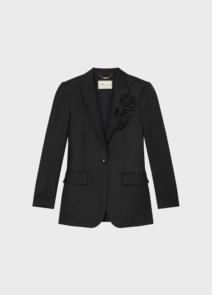 Tailored jacket with rose embroidery  Blumarine - medium