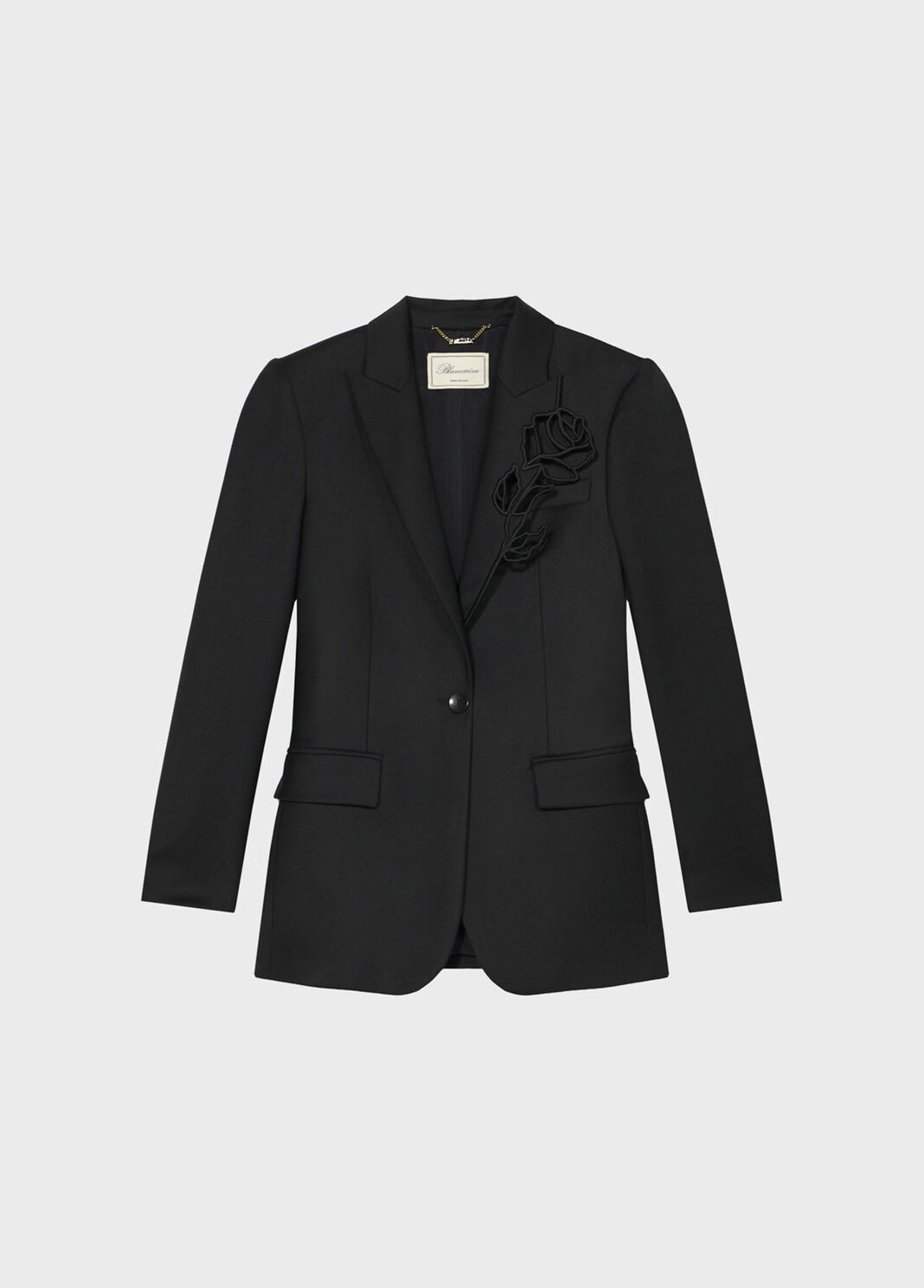 Tailored jacket with rose embroidery  Blumarine - large image number 4