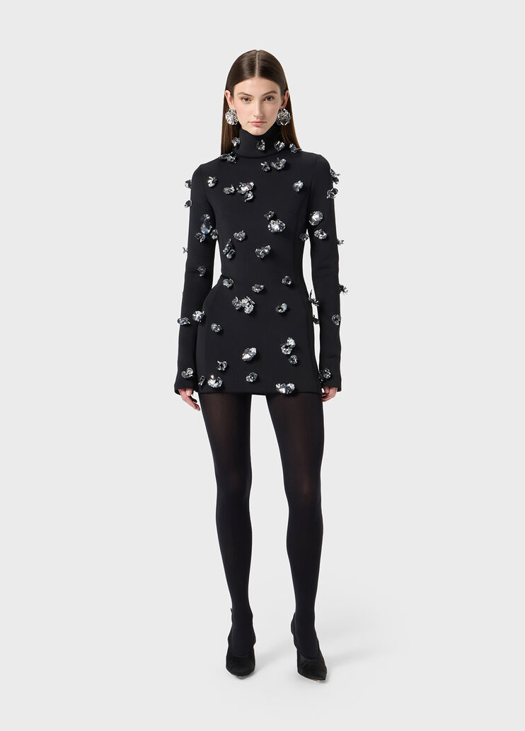 Short neoprene dress with embroidery  Blumarine - large image number 3