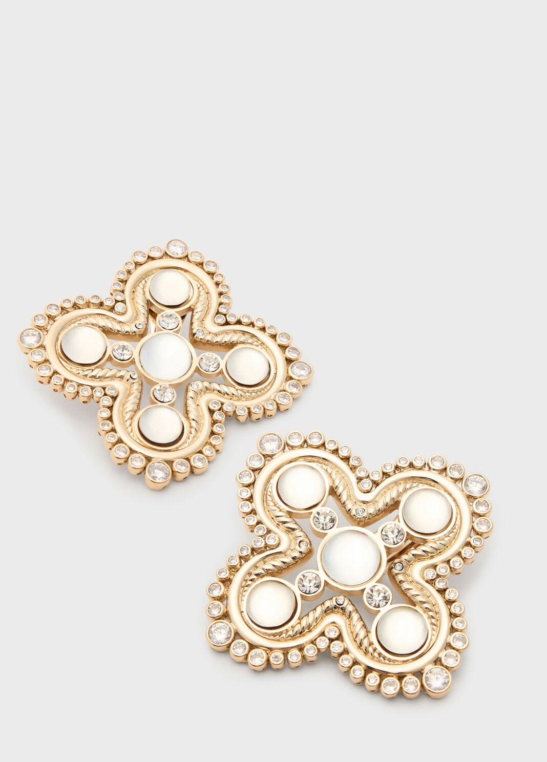 Glass stones and brass earrings  Blumarine - large image number 2