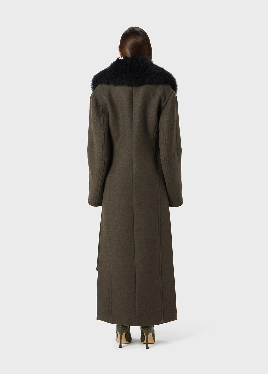 Long coat with faux fur collar  Blumarine - large image number 1