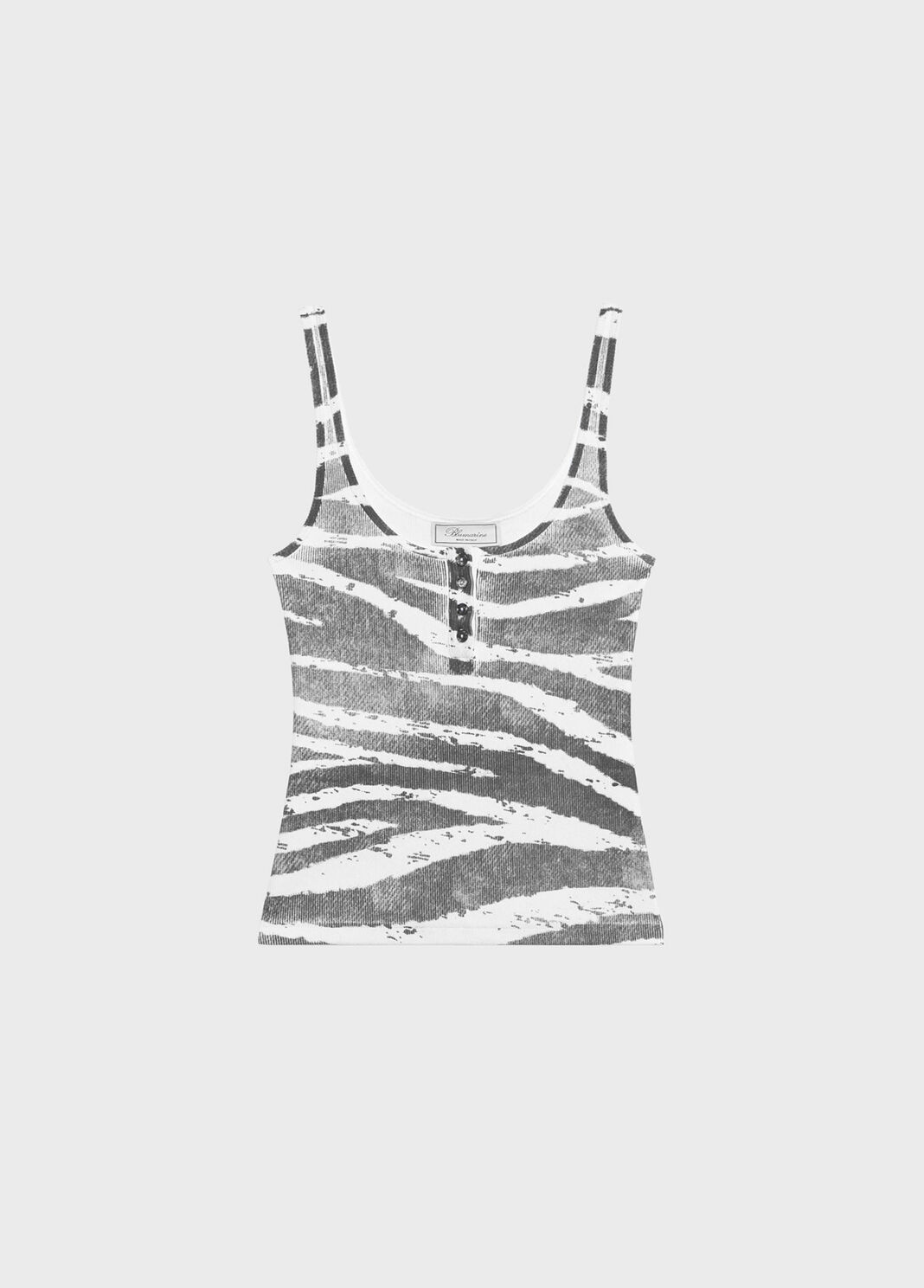 Zebra-print ribbed top  Blumarine - large image number 4