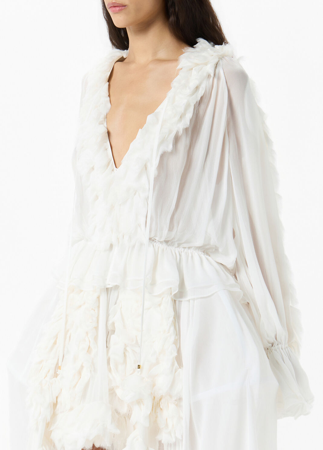 Chiffon shirt with flounce and ruffles  Blumarine - large image number 2