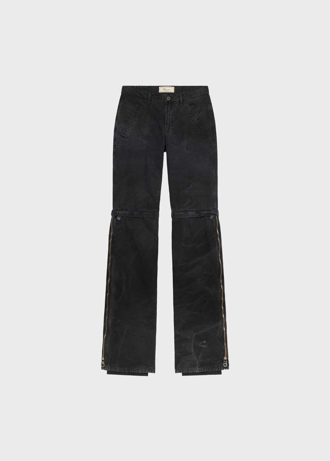 Pantaloni straight leg in canvas con zip  Blumarine - large image number 4