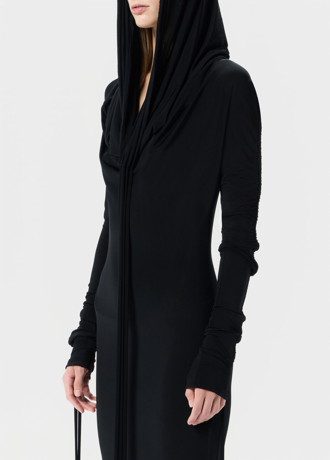 Long jersey dress with hood  Blumarine - large image number 2