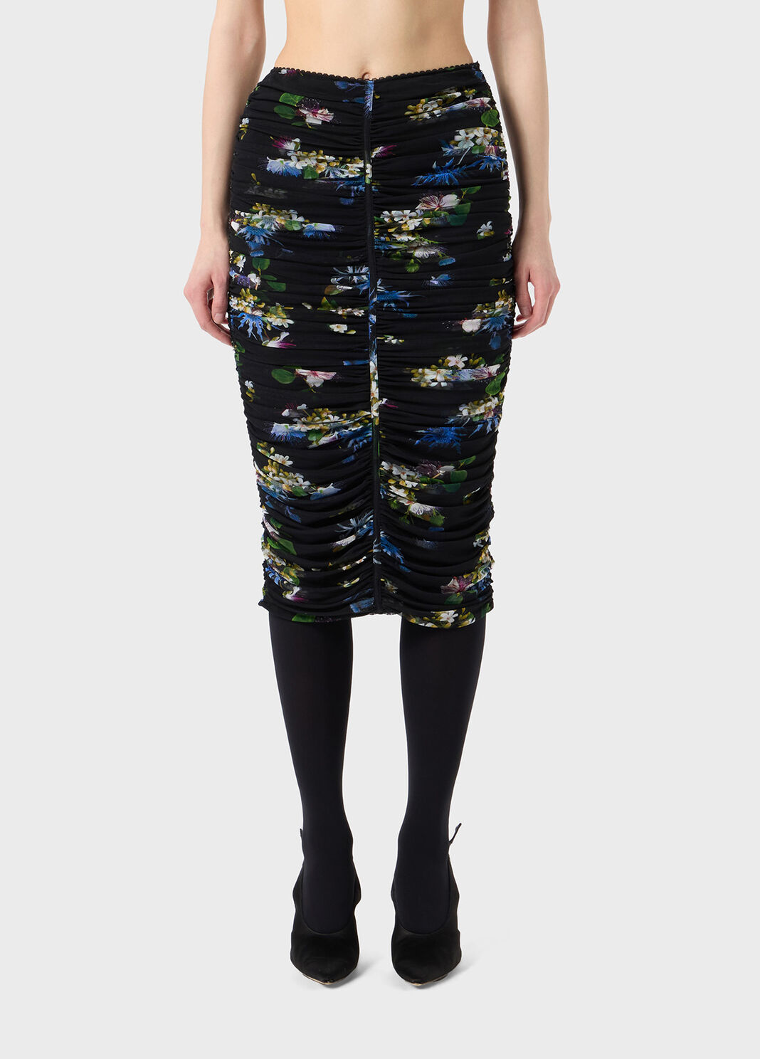 Tulle skirt with bouquet print  Blumarine - large image number 0