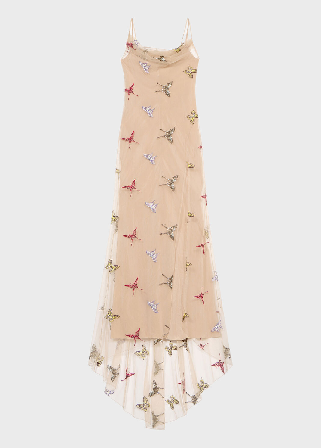 Langes T&uuml;llkleid mit Schmetterlingsstickerei  Blumarine - large image number 4