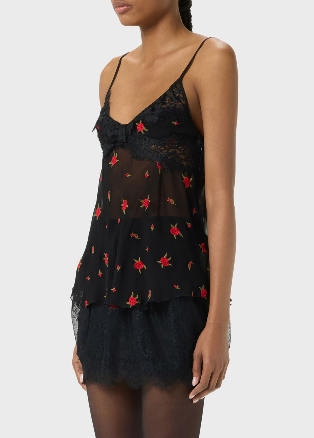 Top with embroidery and lace  Blumarine - large image number 2