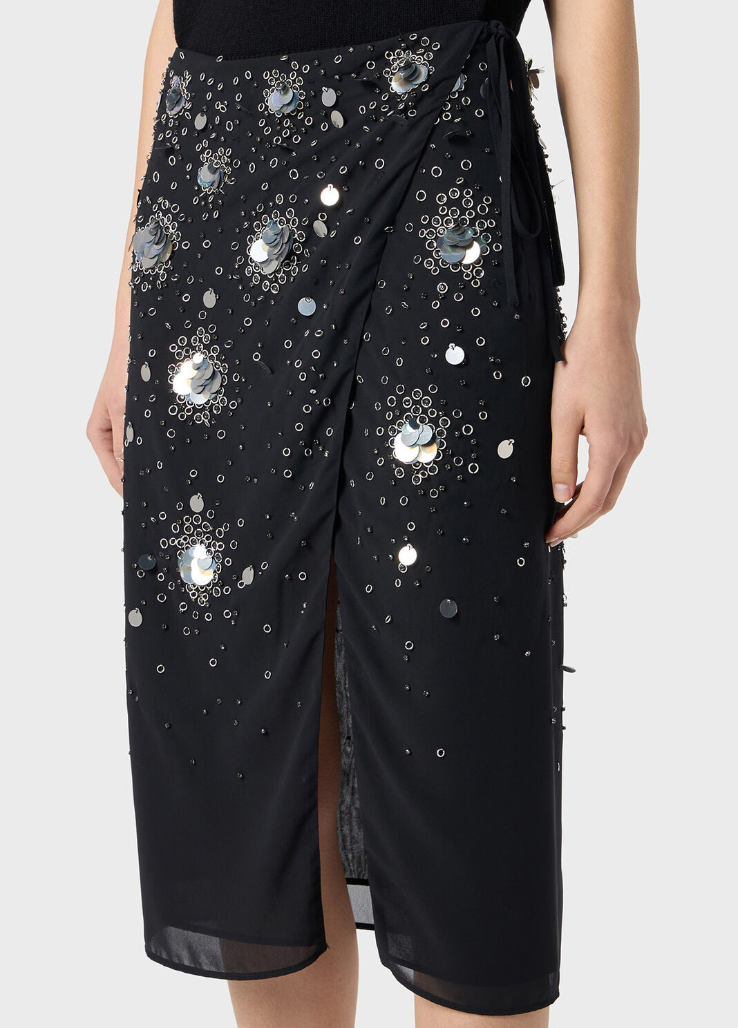 Georgette skirt with hand embroidery  Blumarine - large image number 2