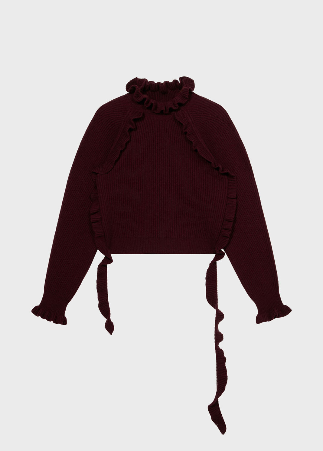 Wool cardigan with ruching and flounced detailing  Blumarine - large image number 4