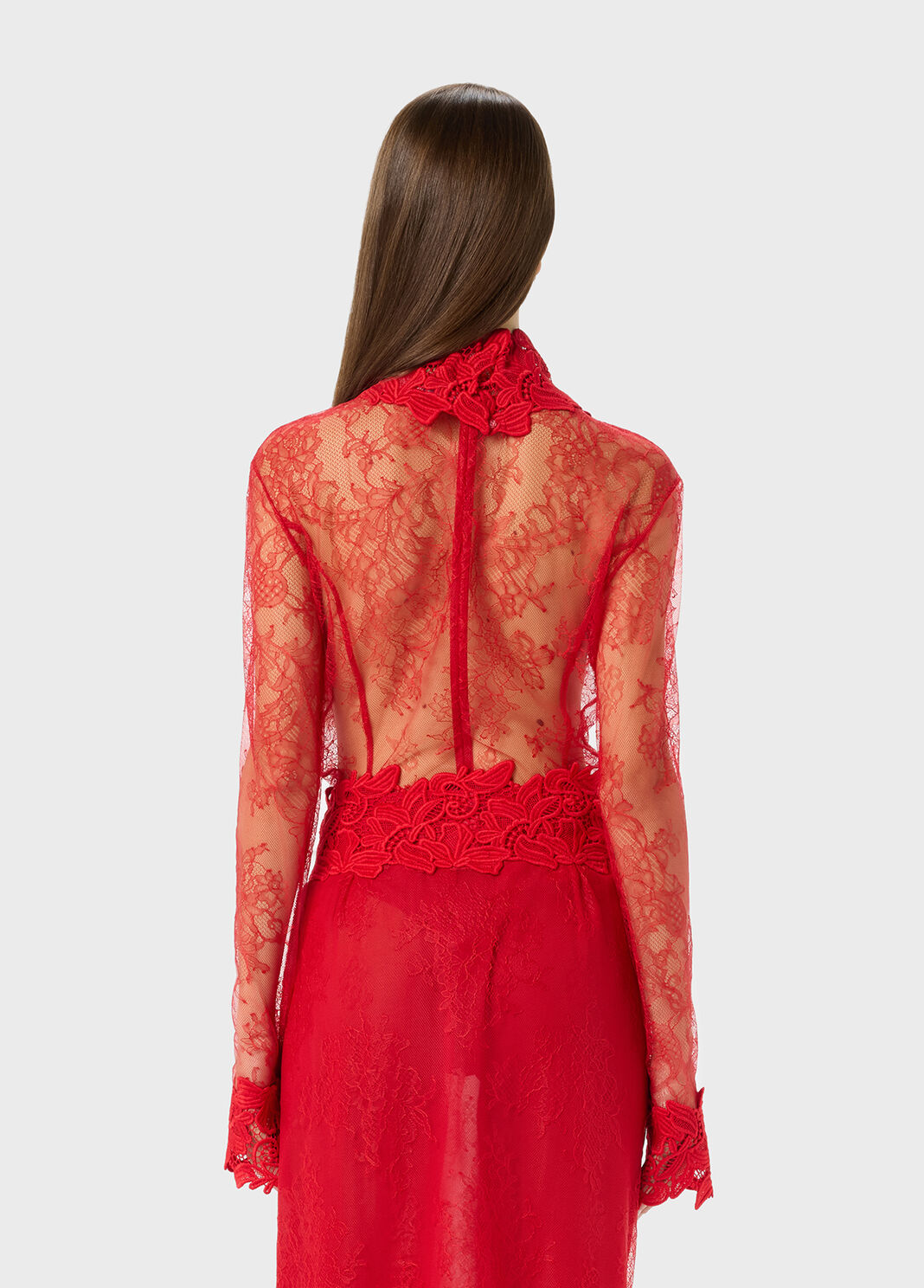 Chantilly lace body with macrame details  Blumarine - large image number 1