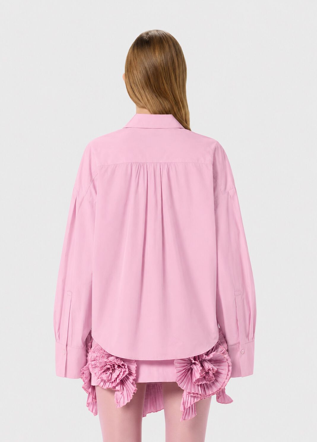 Taffeta shirt with 3D roses  Blumarine - large image number 1