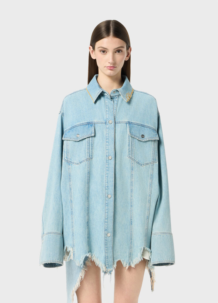 Stonewashed denim shirt  Blumarine - medium