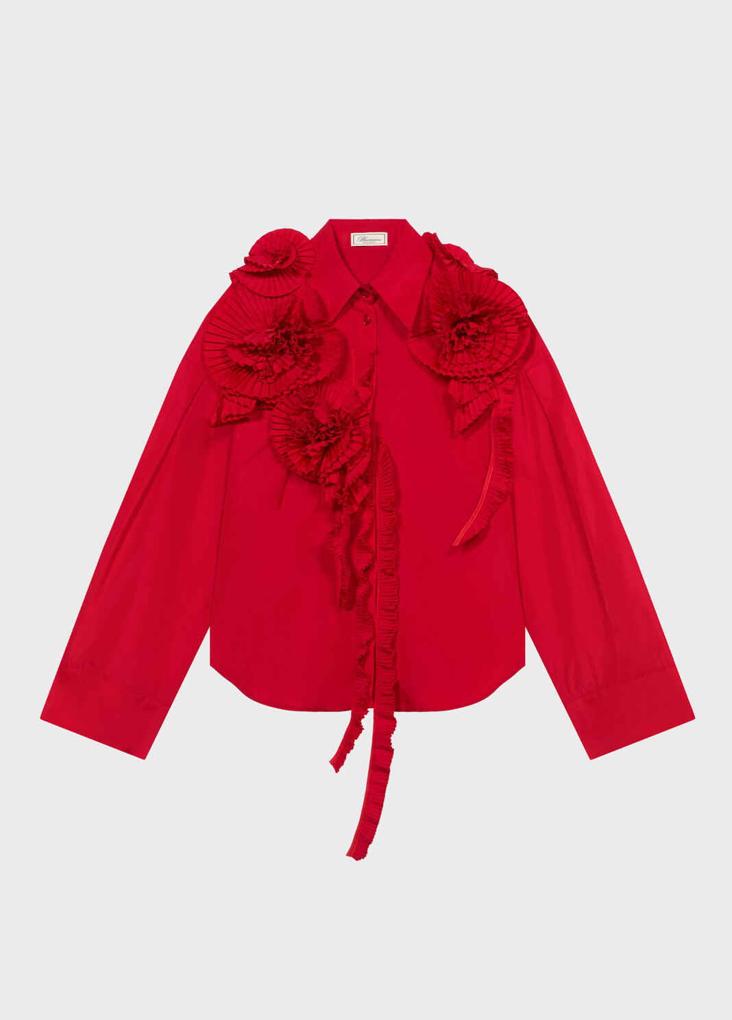 Taffeta shirt with 3D roses  Blumarine - large image number 4