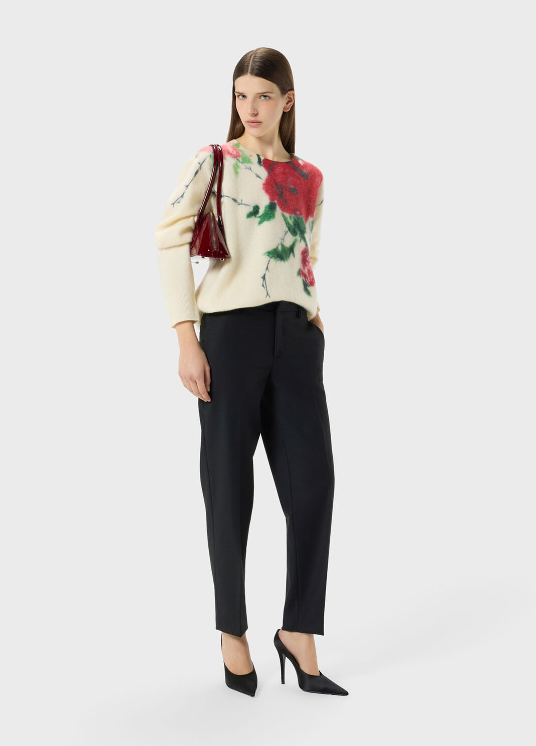 Gerippter Pullover aus Wolle und Kaschmir mit Print  Blumarine - large image number 3