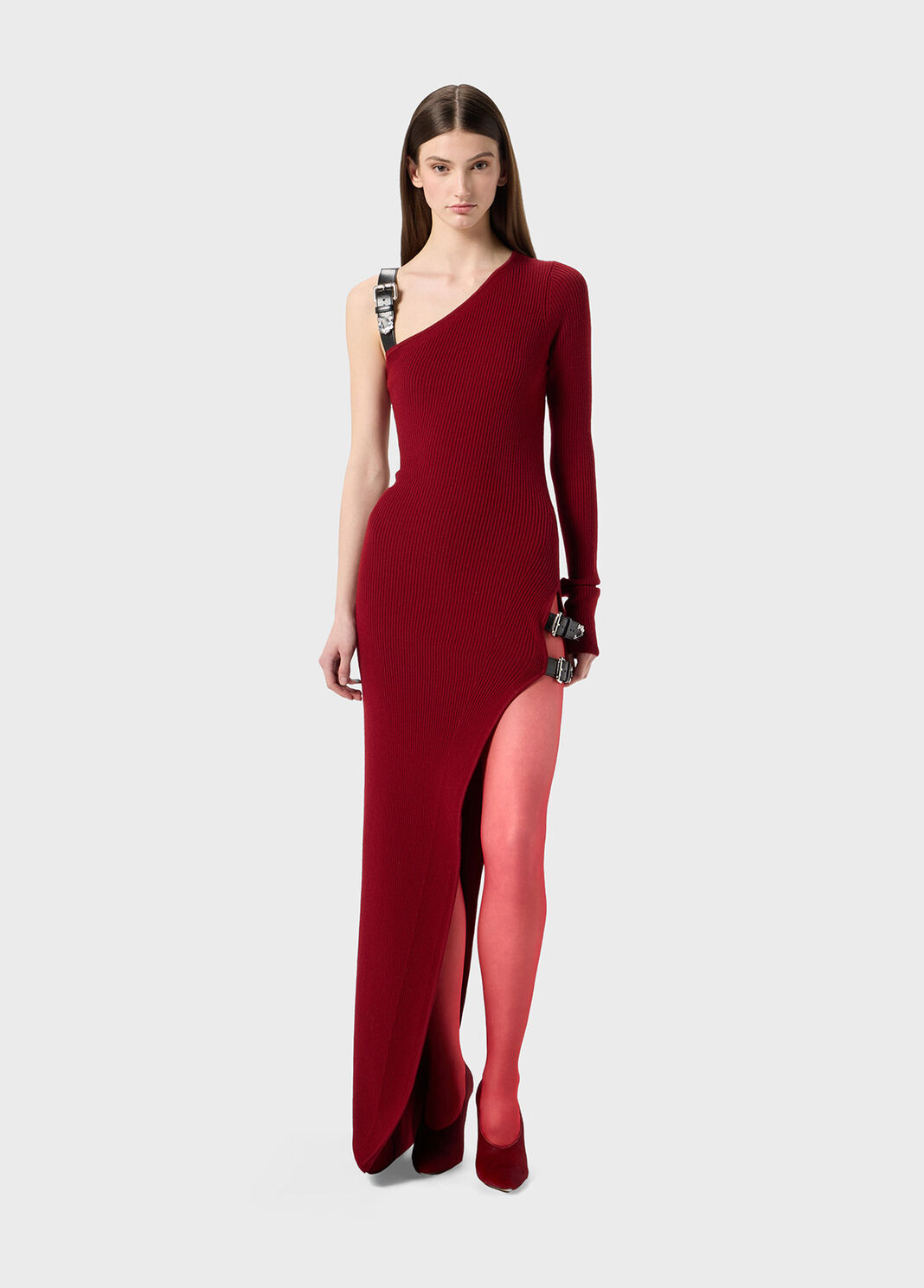 One-shoulder dress with straps  Blumarine - large image number 3