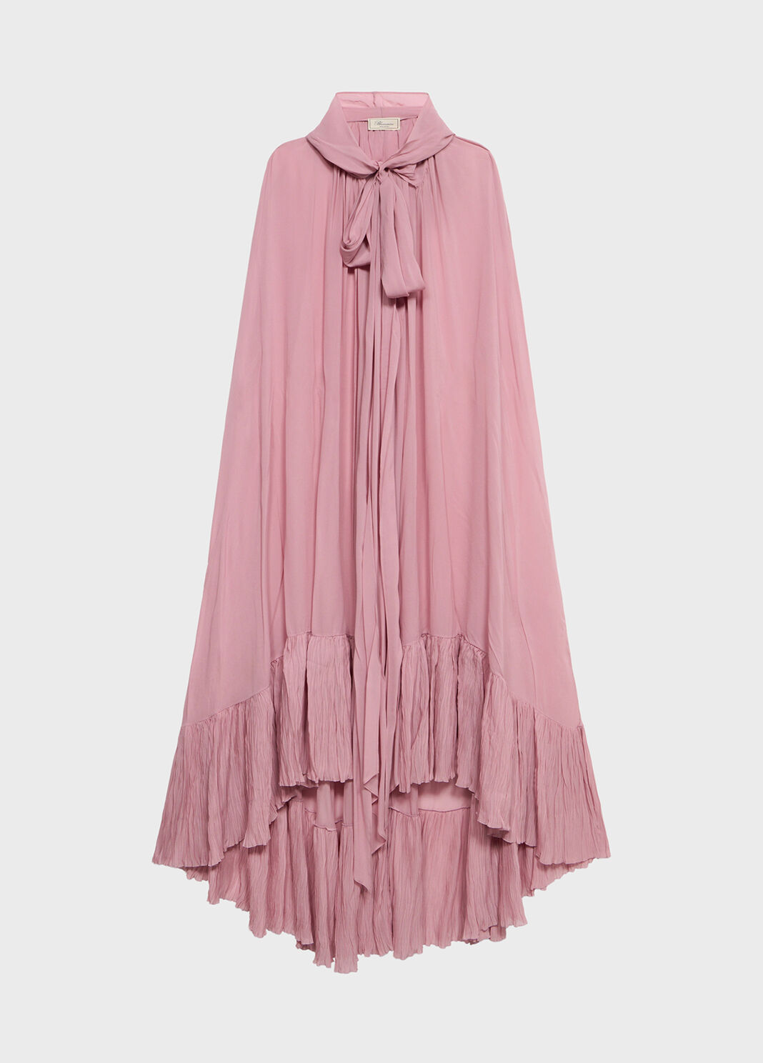 Georgette cape with hood and pleated ruffle  Blumarine - large image number 4
