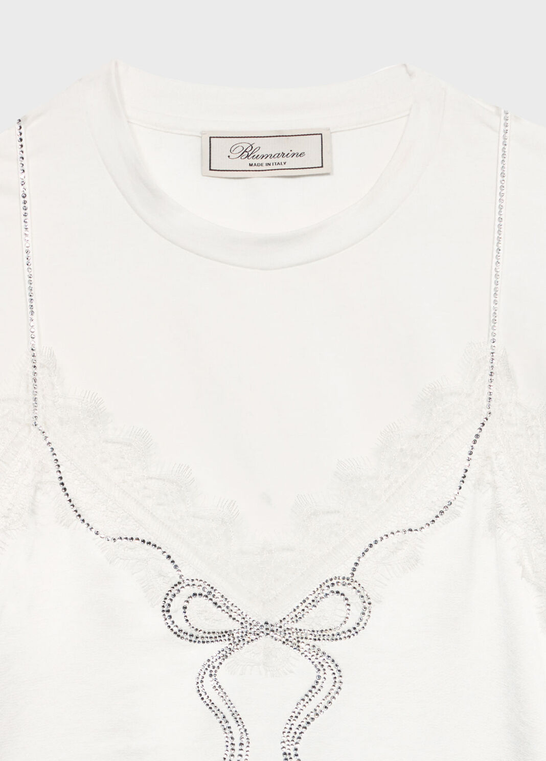 Jersey T-shirt with top-effect appliqu&eacute;  Blumarine - large image number 6