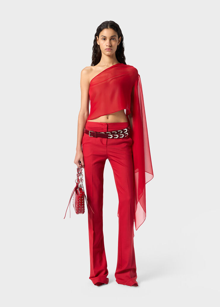 Pantaloni pipe in twill di lana  Blumarine - medium Pantaloni pipe in twill di lana  Blumarine - medium