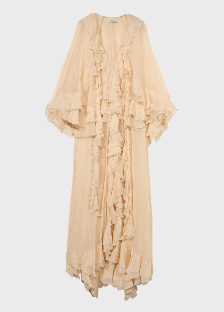 Long crepon dress with flounce  Blumarine - medium