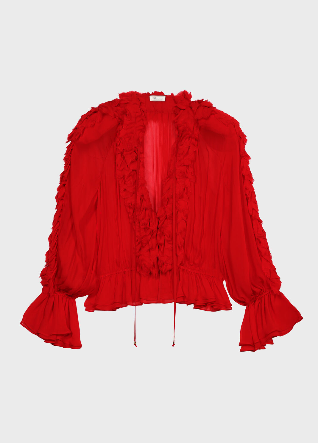 Chiffon shirt with flounce and ruffles  Blumarine - large image number 4