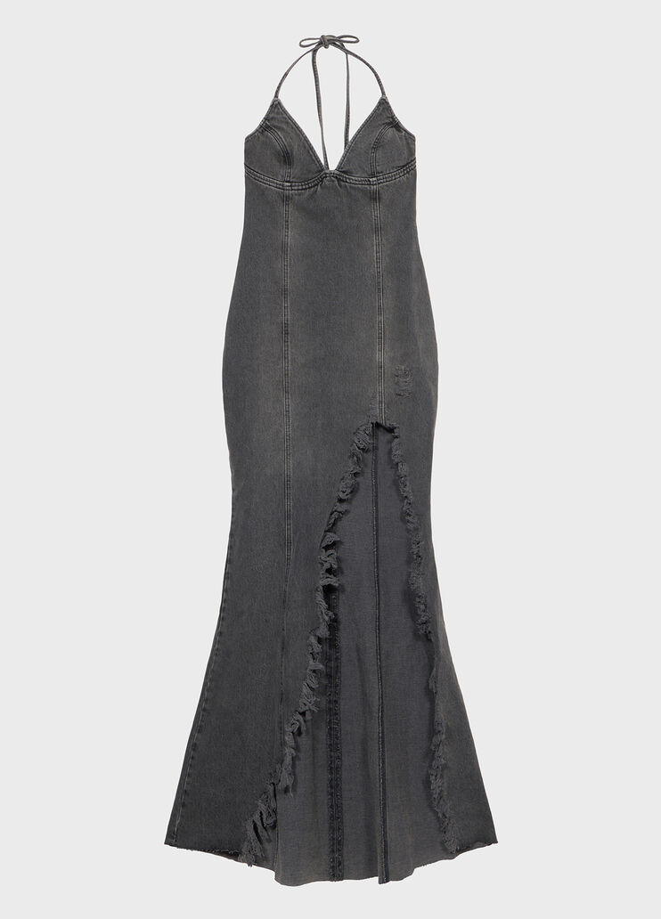 Long denim dress with slit  Blumarine - medium