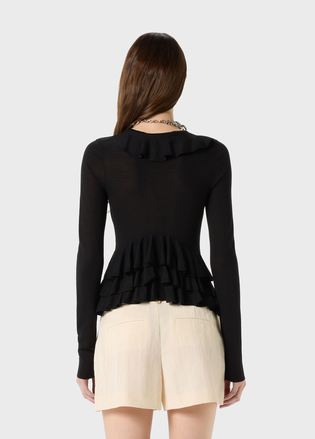 Strickcardigan mit R&uuml;schen und Volants  Blumarine - large image number 1