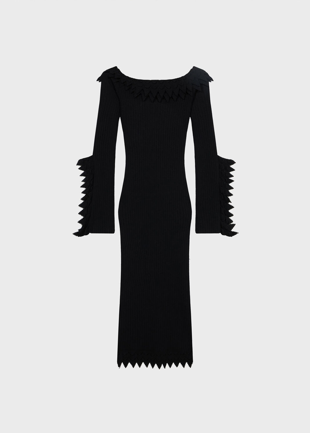 Knit off-the-shoulder dress with ruches  Blumarine - large image number 5