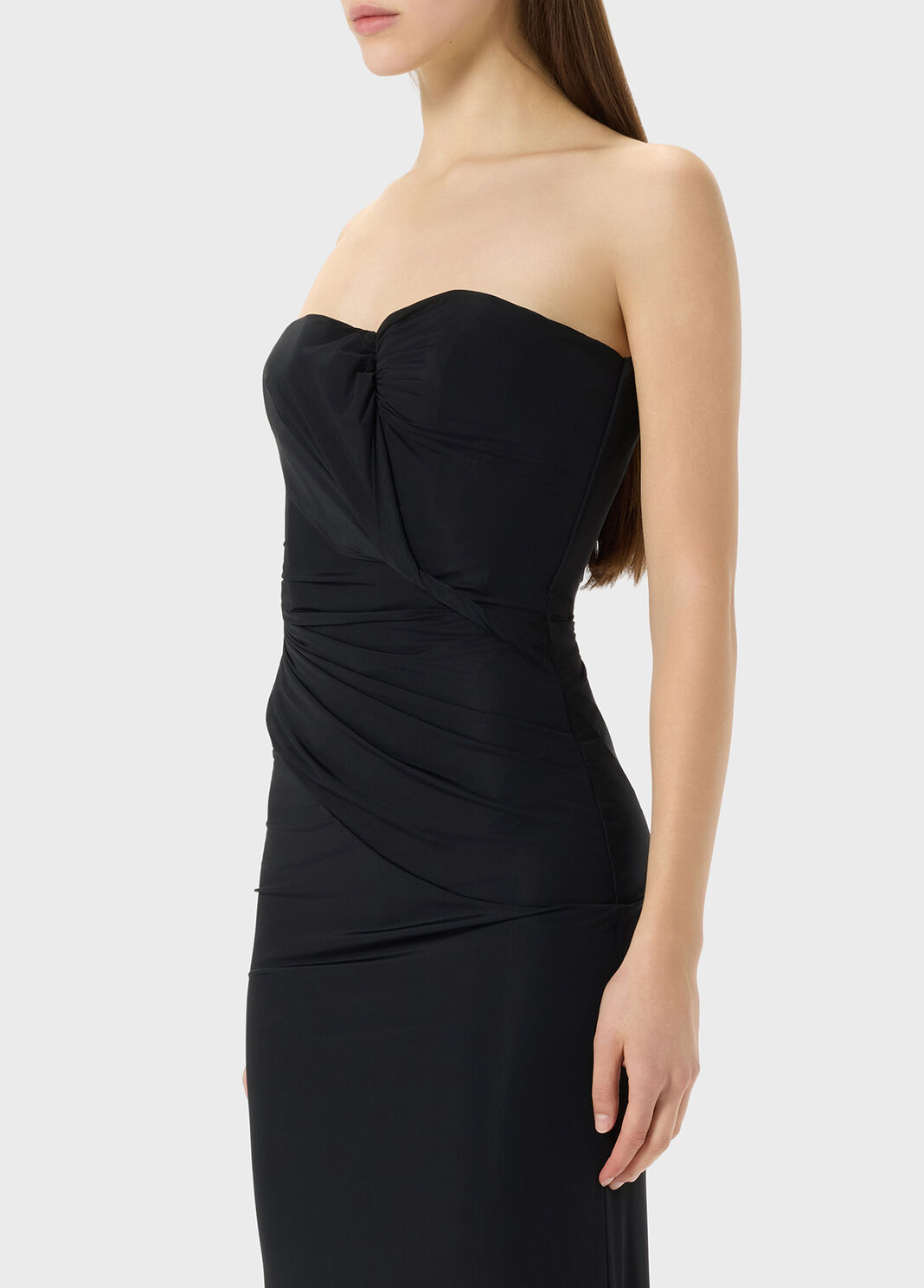 Long jersey dress with shaped and gathered bodice  Blumarine - large image number 2