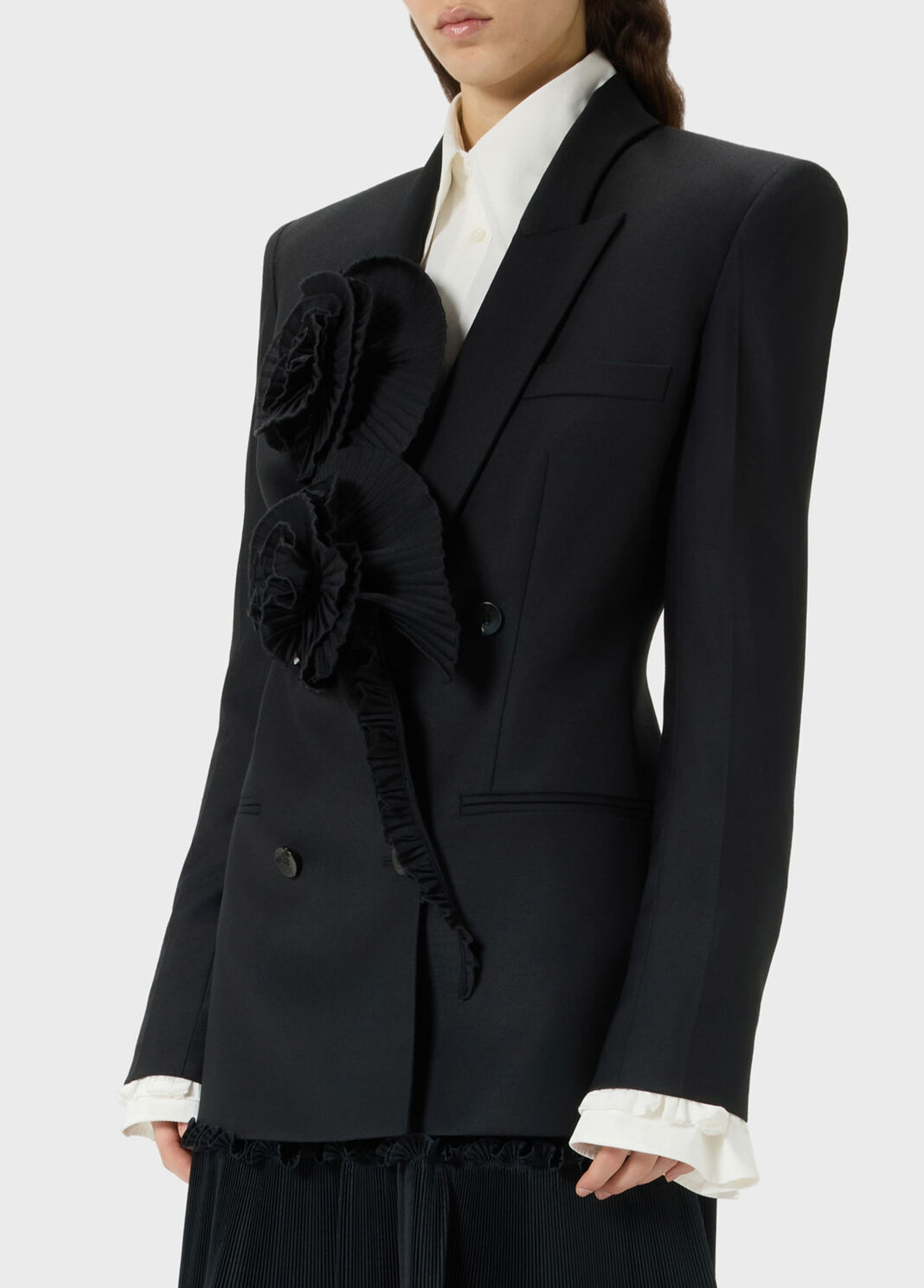 Tailored jacket with 3D pleated roses  Blumarine - large image number 2