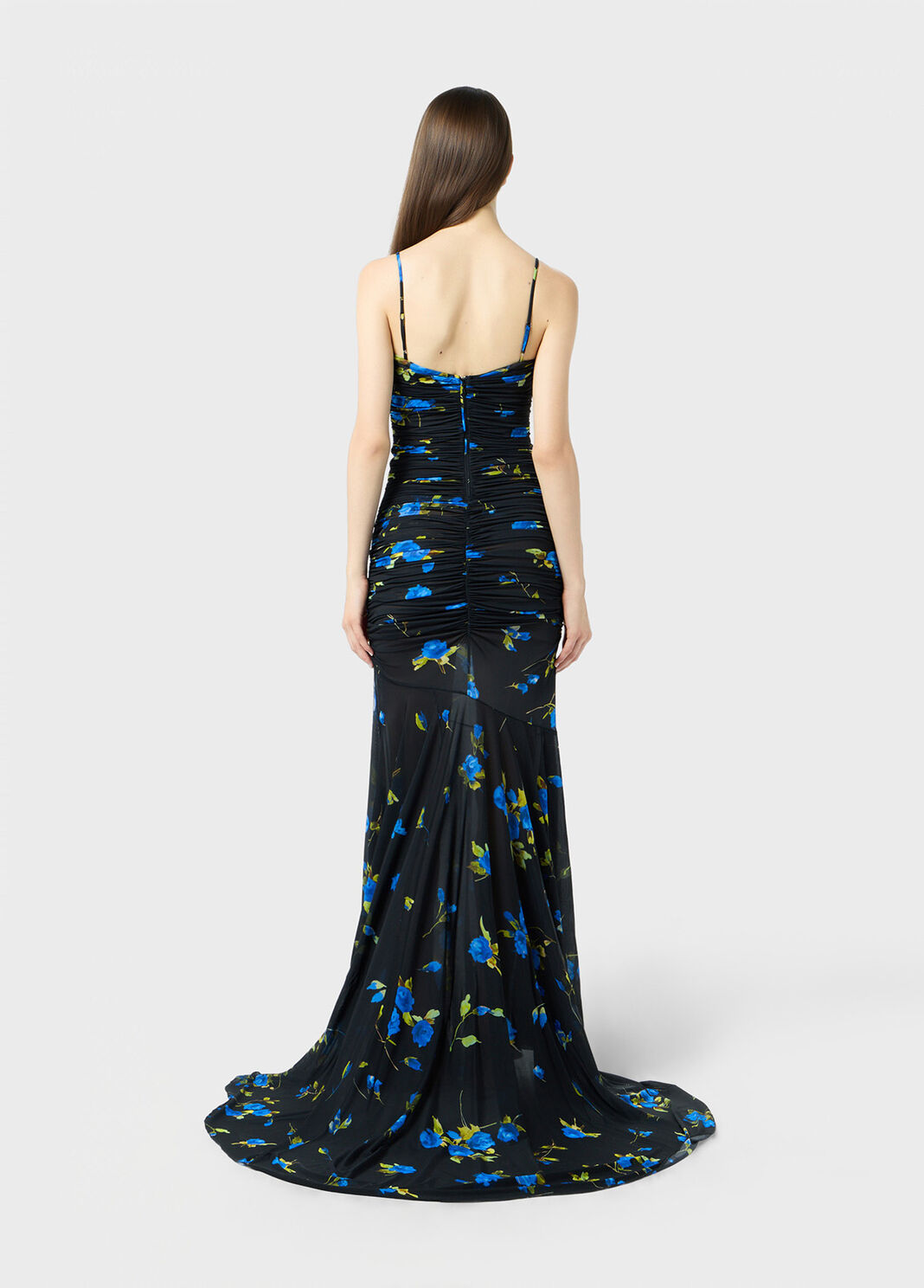 Long jersey dress with floral print  Blumarine - large image number 1