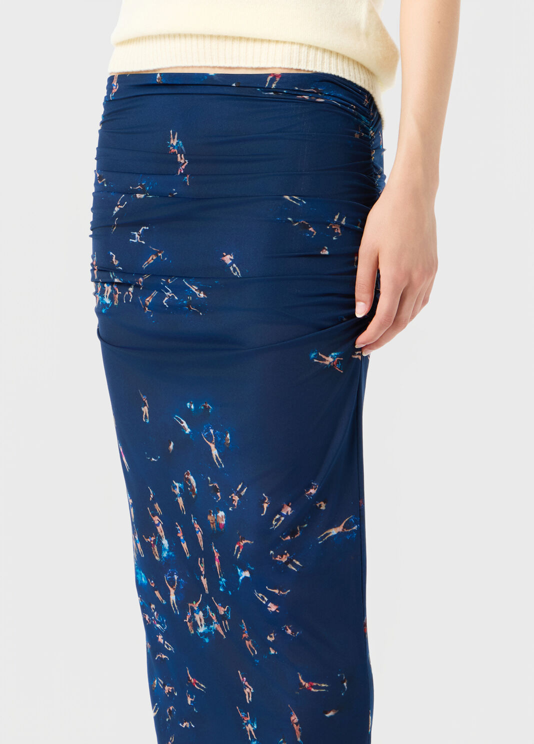 Second-skin printed jersey midi skirt  Blumarine - large image number 2