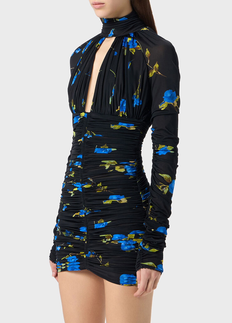 Animalier print jersey dress with cut-out  Blumarine - large image number 2