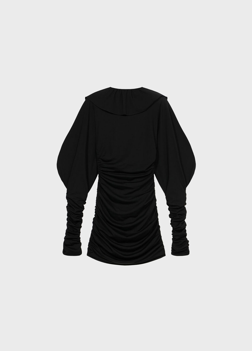 Jersey dress with gathering and flounce  Blumarine - large image number 5