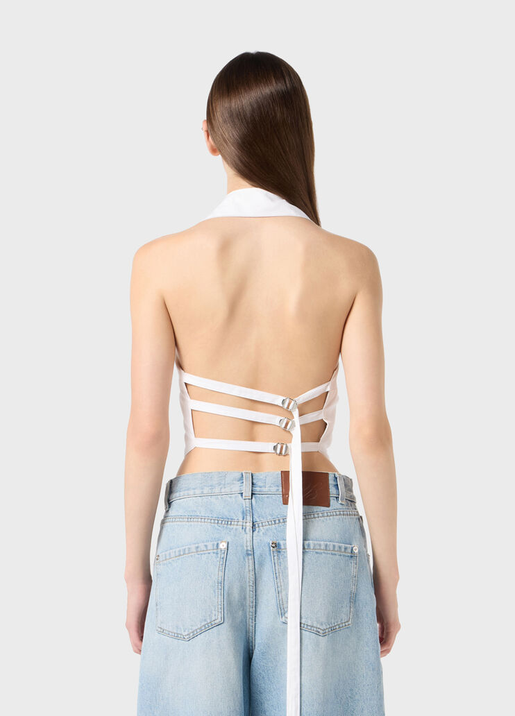 Pleated poplin top  Blumarine - large image number 1