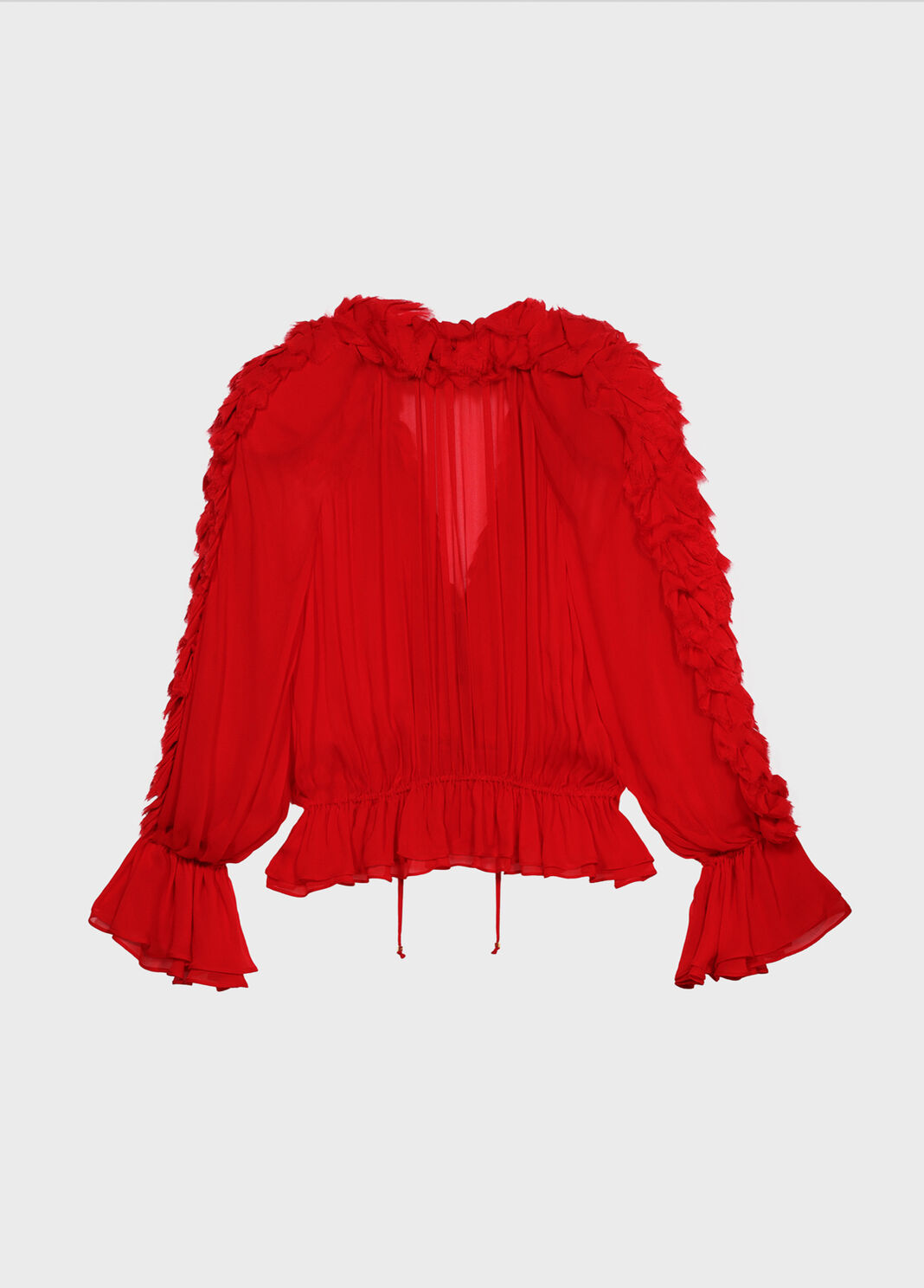 Chiffon shirt with flounce and ruffles  Blumarine - large image number 5