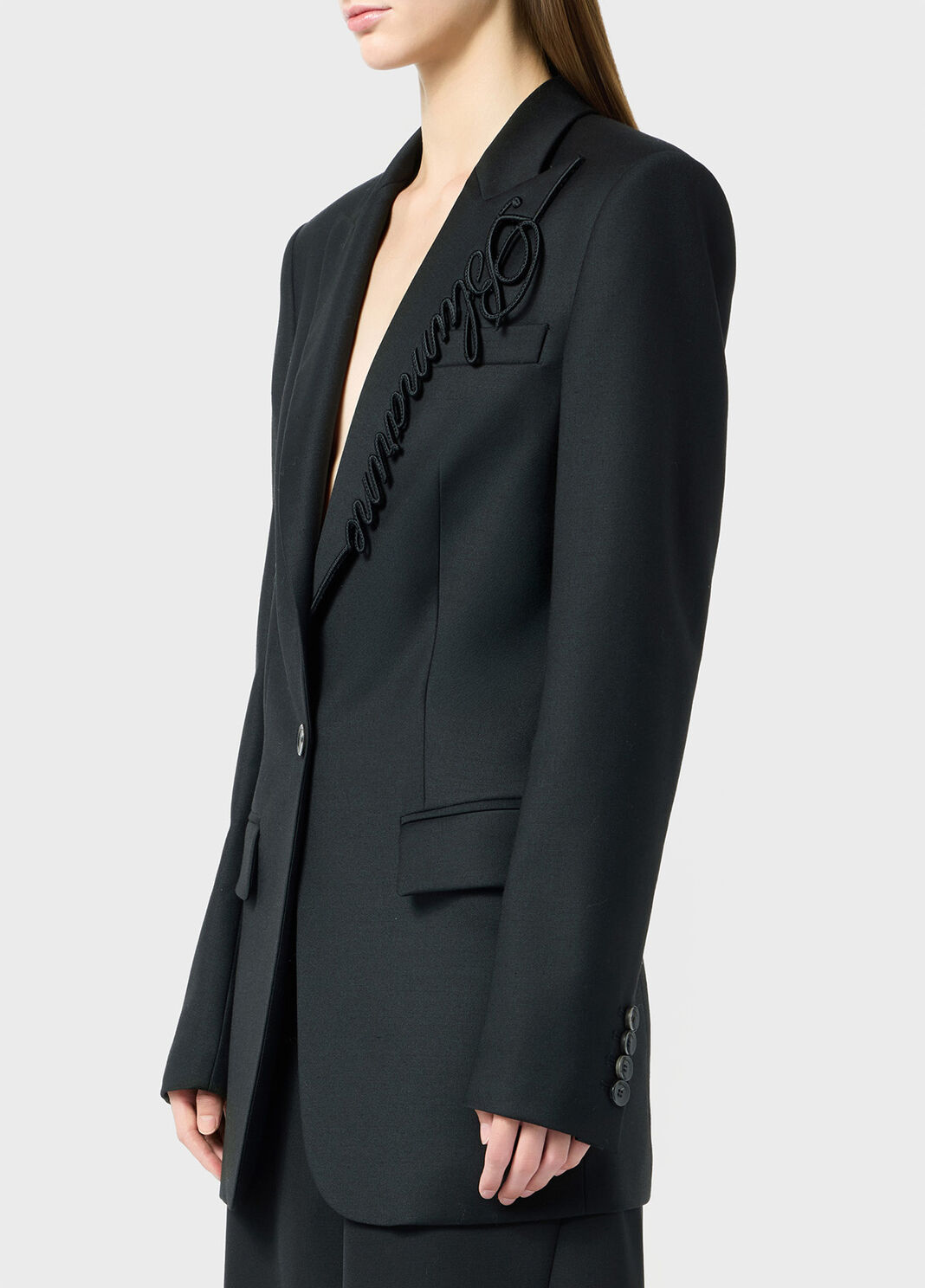 Twill jacket with embroidery logo  Blumarine - large image number 2