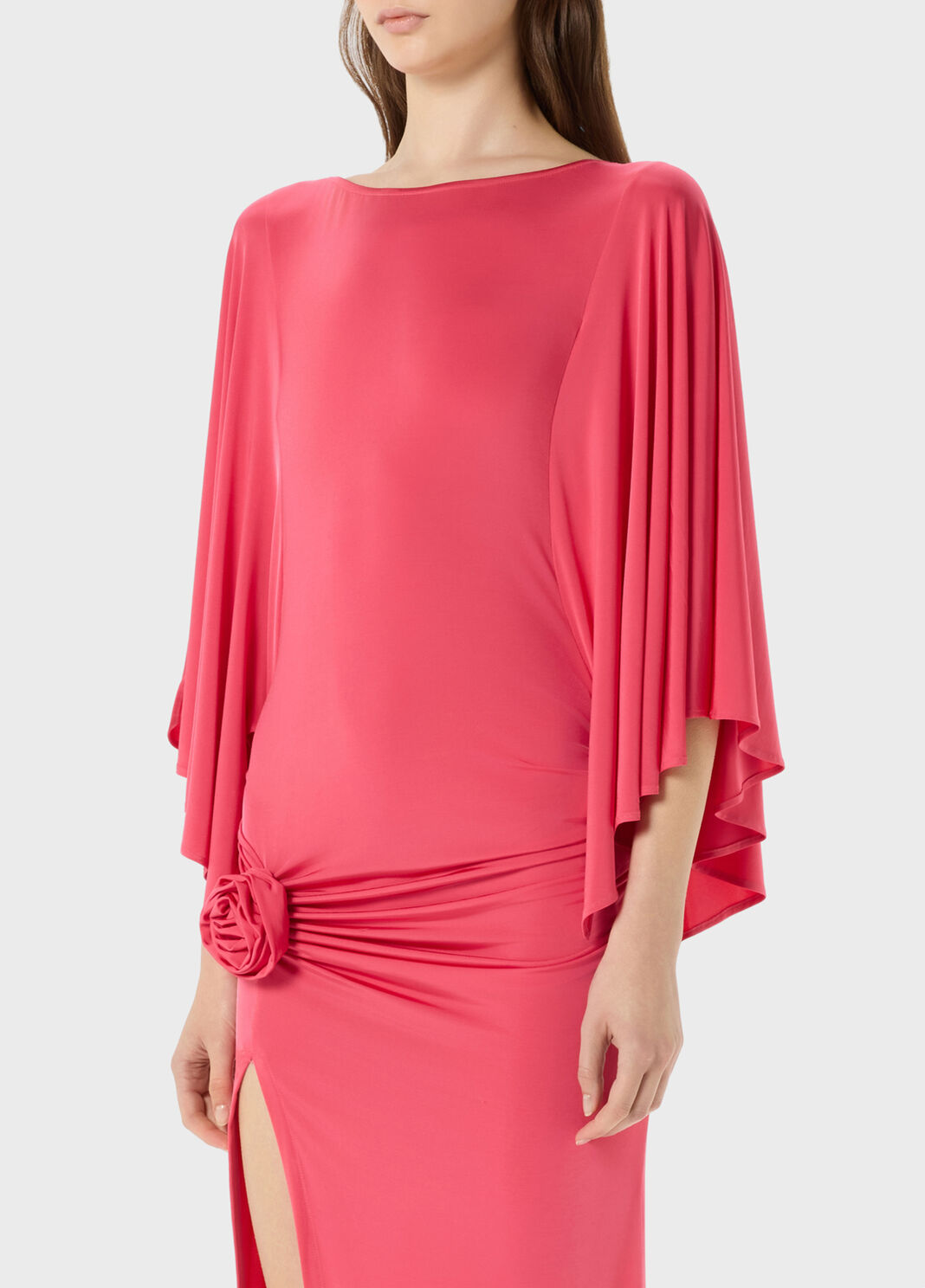 Midi jersey dress with rose  Blumarine - large image number 2