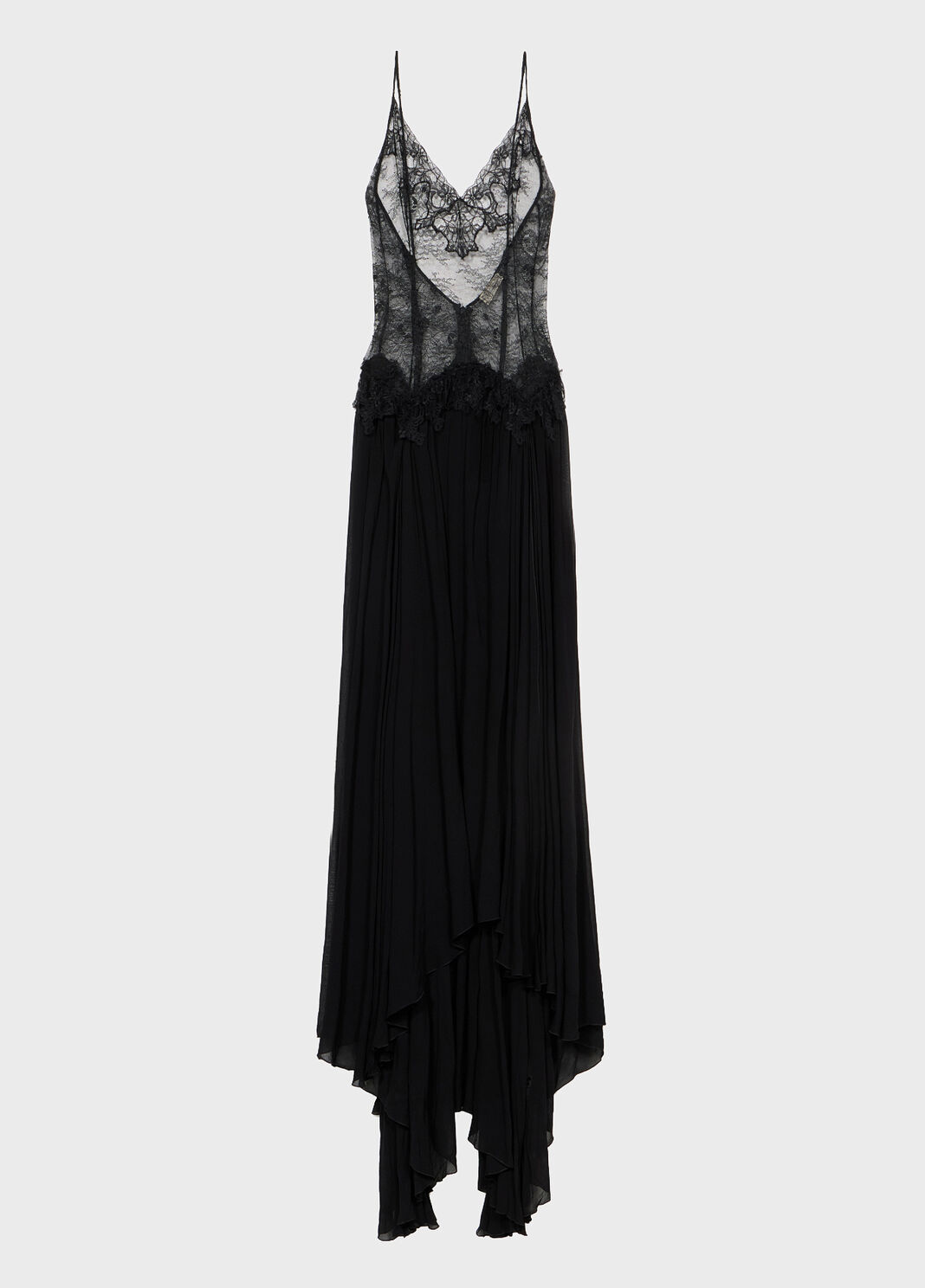 Long dress in Chantilly lace and georgette  Blumarine - large image number 4