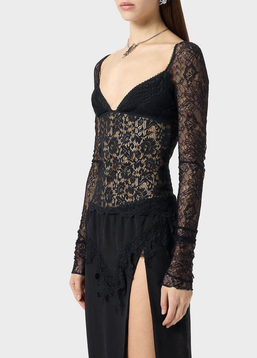 Lace and tulle blouse  Blumarine - large image number 2