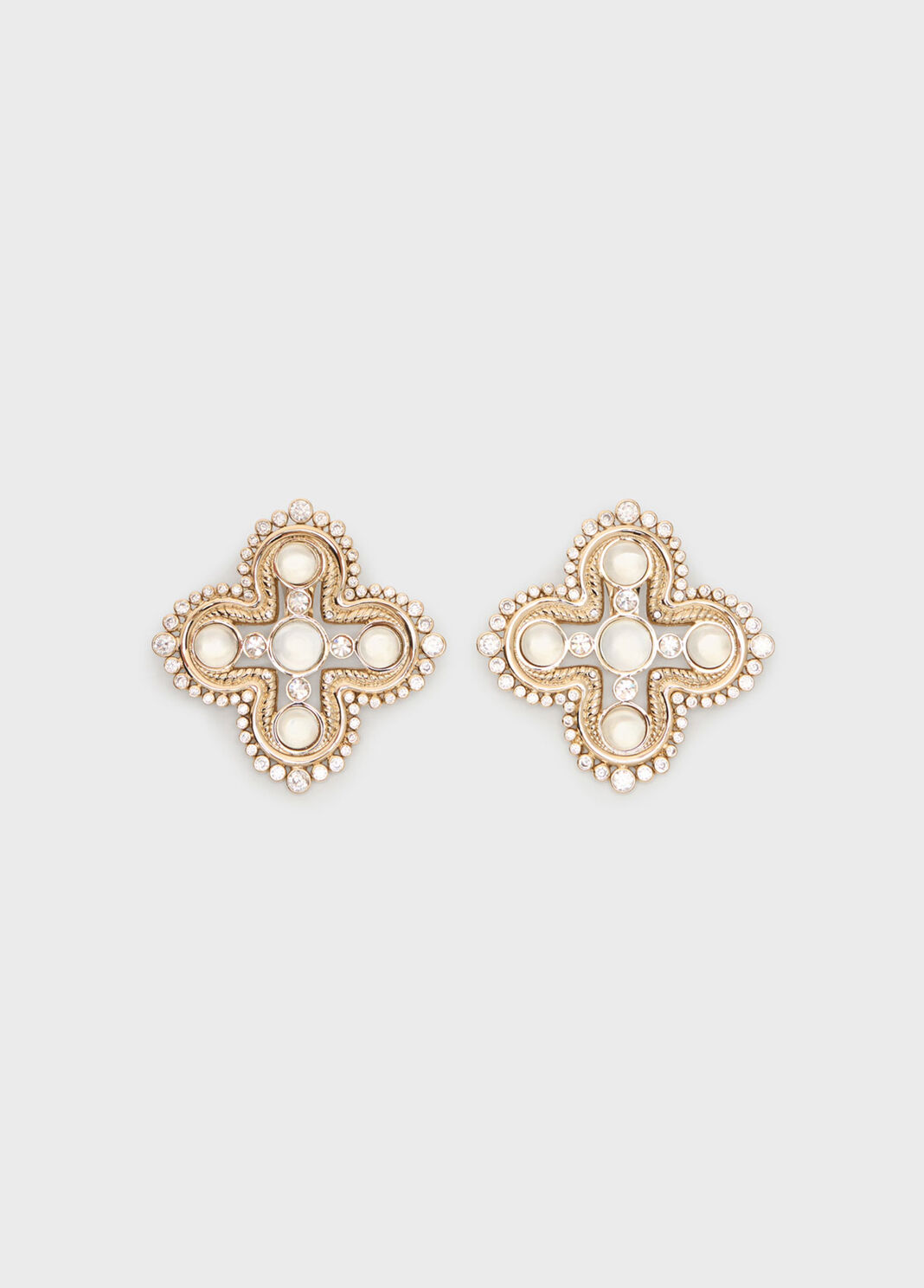 Glass stones and brass earrings  Blumarine - large image number 0