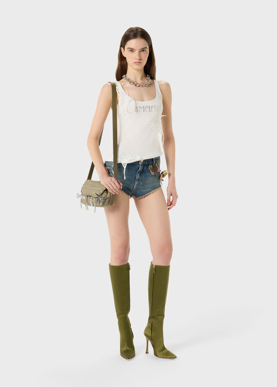 Jersey Top with Butterflies and Embroidery  Blumarine - large image number 3