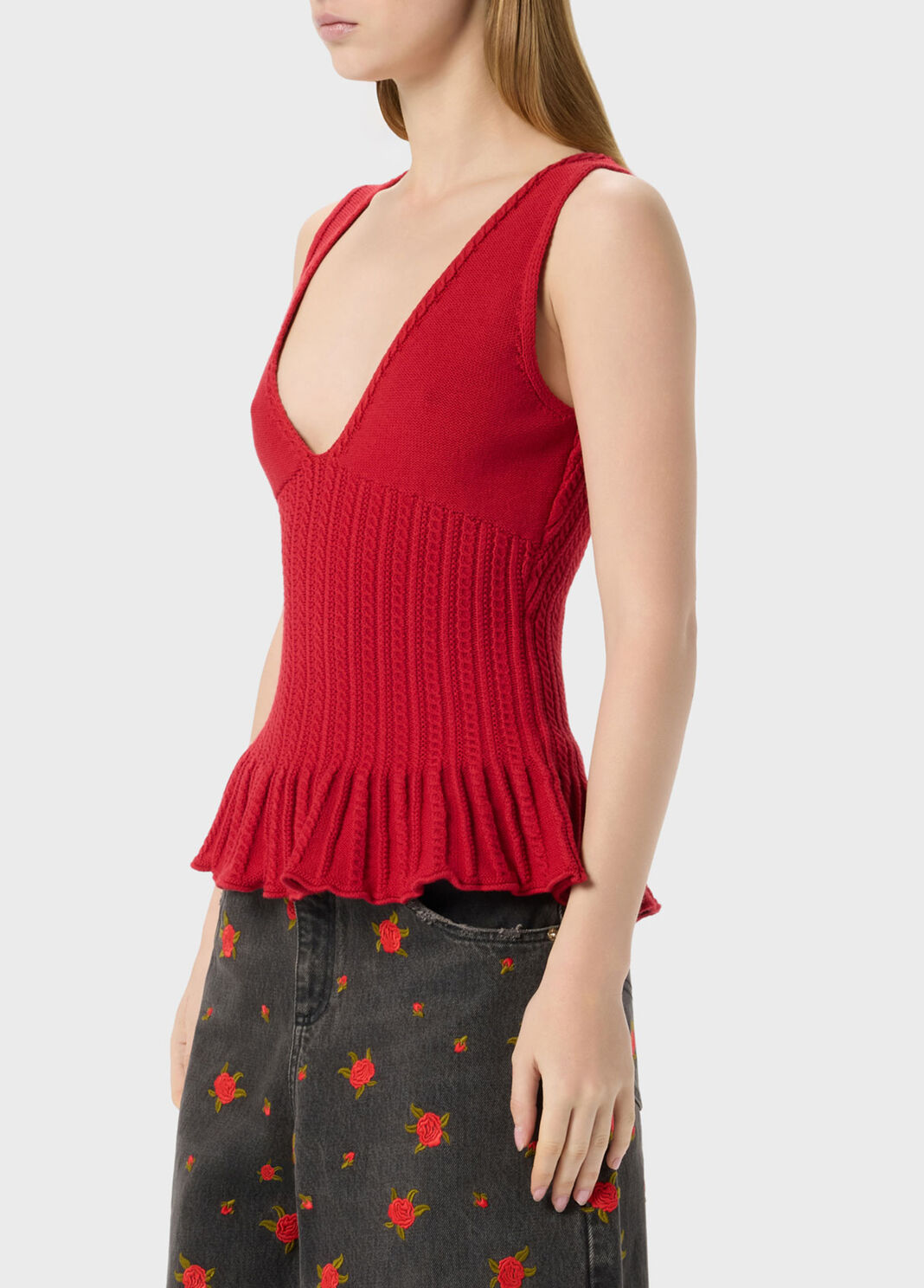 Knit top with flounce  Blumarine - large image number 2