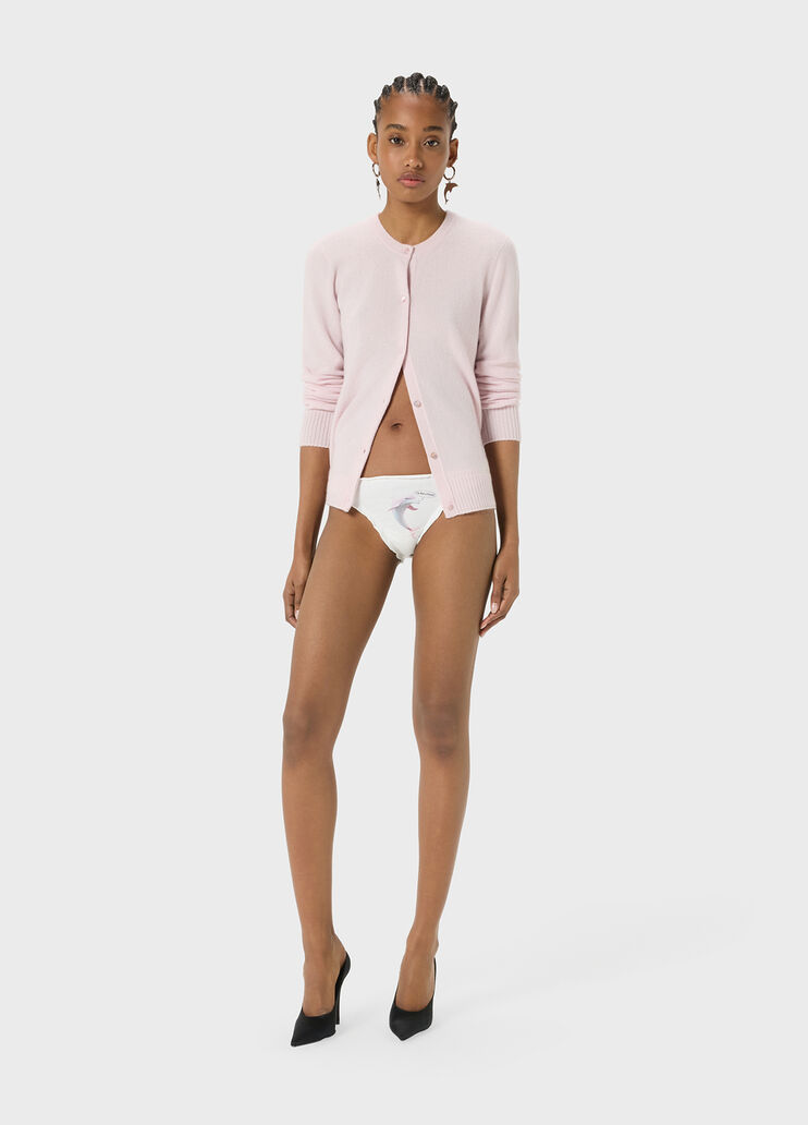 Jersey briefs with dolphin print and ruffles  Blumarine - large image number 3