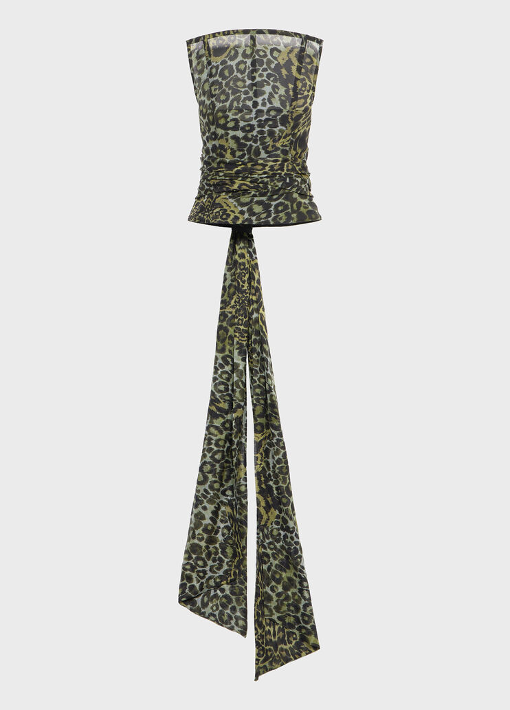 Printed Georgette Bustier with Stole  Blumarine - medium