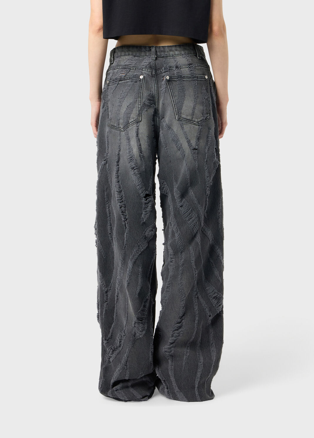 Baggy laser-cut denim jeans  Blumarine - large image number 1