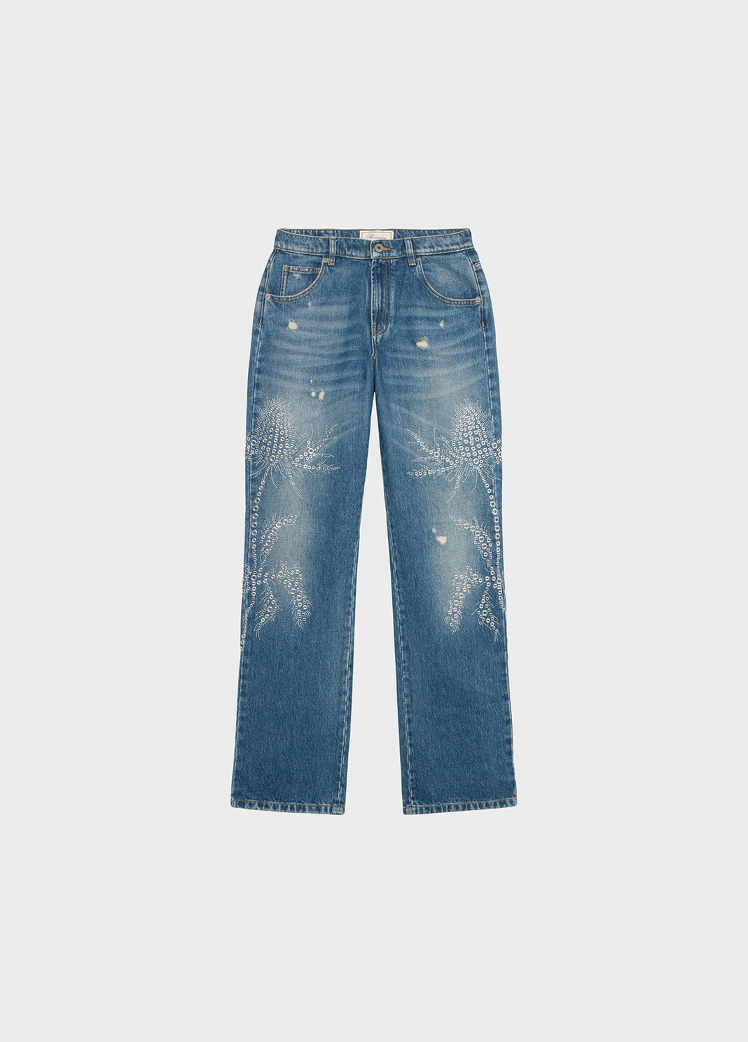 Jeans mit &ouml;sen- und nieten-stickerei  Blumarine - large image number 4